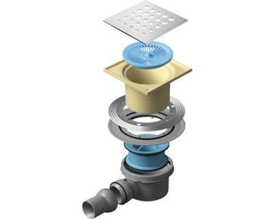 Badstuber Angle vloerput 9x9cm met rooster