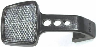 Busch + Müller Reflector b&m voorzijde met beugel wit