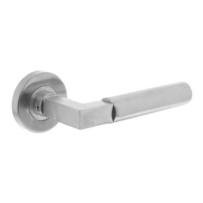 Gatdeel rechts 0379 Bau-stil op rozet rond staal met 7mm nok RVS