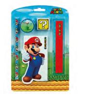 Kids Licensing Super mario stationery set, 5dlg. - thumbnail