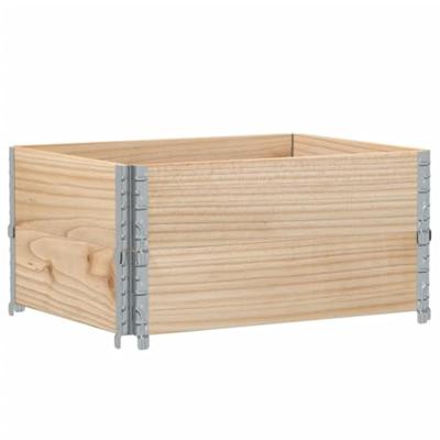 Palletopzetranden 2 st 80x60 cm massief grenenhout