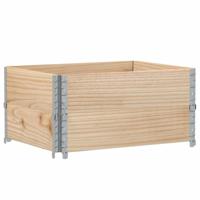 Palletopzetranden 2 st 80x60 cm massief grenenhout - thumbnail