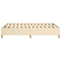 Boxspringframe stof crmekleurig 140x190 cm - thumbnail