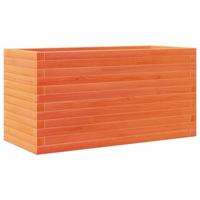 Plantenbak 90x40x46 cm massief grenenhout wasbruin - thumbnail