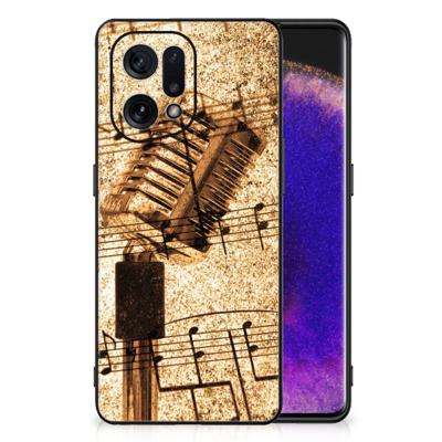 OPPO Find X5 Silicone Back Case Bladmuziek OPPO Find X5 Silicone Back Case Bladmuziek