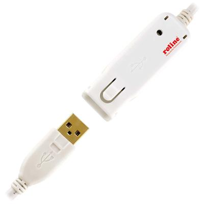 ROLINE USB 2.0 actieve repeater kabel (alleen voor 12.04.1085), 12 m