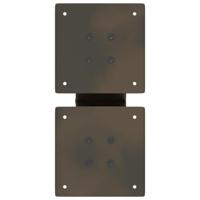 Salontafelpoten 2 st X-vormig 40x(30-31) cm staal naturel - thumbnail