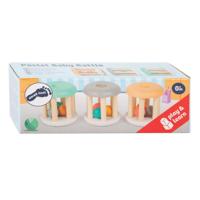 Small Foot houten baby ratel pastel, 3st. - thumbnail