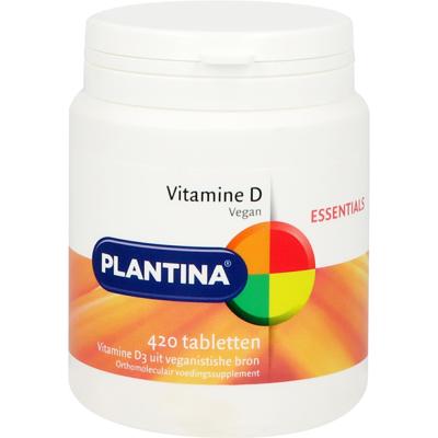 Plantina Essentials Vitamine D3 10 mcg Tabletten Plantina Essentials Vitamine D3 10 mcg Tabletten