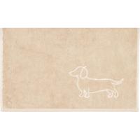 Cawö Cawo We love Dogs gemustert 6248 Handdoek 50x100 natur/beige - thumbnail