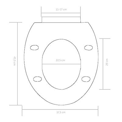 Toiletbril soft-close met quick-release ontwerp wit Toiletbril soft-close met quick-release ontwerp wit