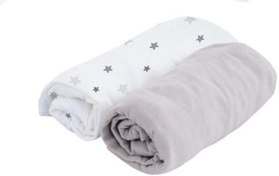 DOUX Nest-pakket van 2 vellen Cover White Pea / Pearl 70x140 cm