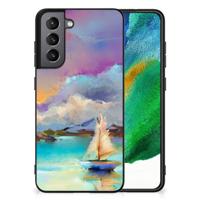 Kleurrijke Telefoonhoesje Samsung Galaxy S21FE Boat - thumbnail