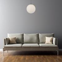 Searchlight Glazen hanglampAtom Ø 30cm met zwart - 6088 - thumbnail
