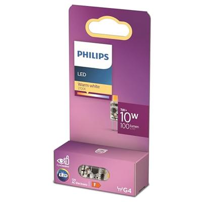Philips 8720169300453 LED-lamp Energielabel F (A - G) G4 1 W = 10 W Warmwit (Ø x h) 10 mm x 30 mm 1 stuk(s) Philips 8720169300453 LED-lamp Energielabel F (A - G) G4 1 W = 10 W Warmwit (Ø x h) 10 mm x 30 mm 1 stuk(s)