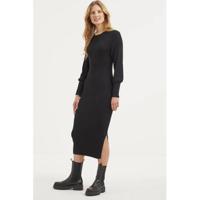 Inwear gebreide maxi jurk Linn zwart - thumbnail