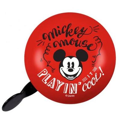 Bel SP staal bell mickey mouse rood