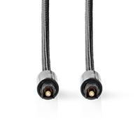 Nedis Optische Audiokabel | TosLink Male naar TosLink Male | 1 m | 1 stuks - CATB25000GY10 CATB25000GY10 - thumbnail