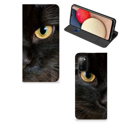 Samsung Galaxy M02s | A02s | Hoesje maken | Zwarte Kat