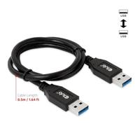 CLUB3D USB Type-A Gen2(10G) cable, 3A M/M 0.5m / 1.64 ft - thumbnail