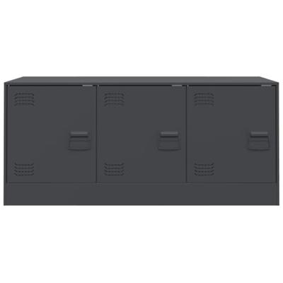 Tv-meubel 99x39x44 cm staal antracietkleurig