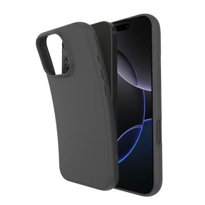 Just in Case Zero Soft TPU Case voor Apple iPhone 16 Pro Max Telefoonhoesje Zwart