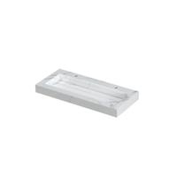 INK Pitch Wastafel Keramische Slab Centraal met Drain en Front en Side Skirts 2 Kraangaten - 1000x450x90 mm - Statuario Glans - thumbnail