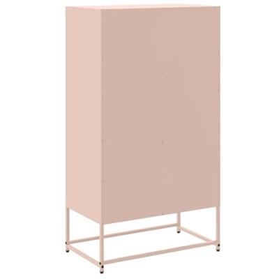 Dressoir 68,5x38,5x123,5 cm staal roze
