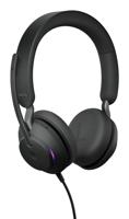 Jabra Evolve2 40 SE On Ear headset Kabel Stereo Zwart Headset, Volumeregeling, Microfoon uitschakelbaar (mute) Computer - thumbnail