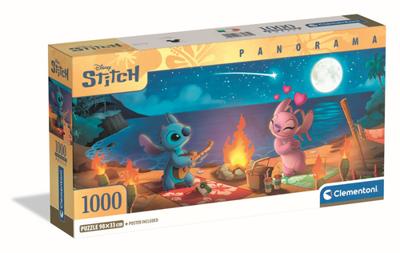 Clementoni Panorama Puzzel Disney Stitch 1000 Stukjes - thumbnail