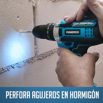 Set met boor en accessoires Ferrestock FSKTAB101 21 V 25 Onderdelen Set met boor en accessoires Ferrestock FSKTAB101 21 V 25 Onderdelen