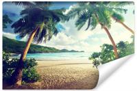 Fotobehang - Palmbomen paradijs, premium print, inclusief behanglijm - thumbnail
