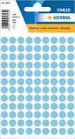 Etiket herma 1843 rond 8mm blauw 540st - thumbnail