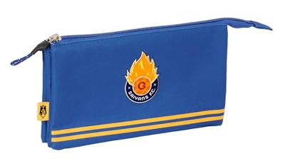 Pennenetui met 3 vakken Kings League Saiyans Blauw 22 x 12 x 3 cm