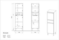 Germania Torrance Badkamerkast Small Wit | Eiken - thumbnail