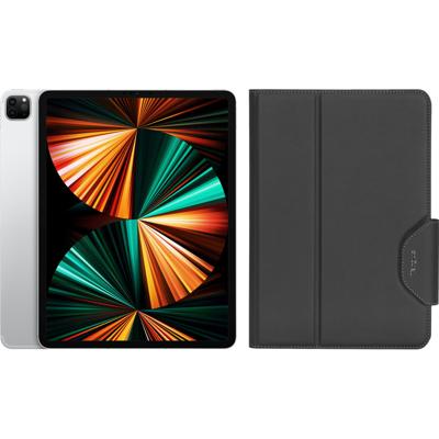 Apple iPad Pro (2021) 12.9 inch 256GB Wifi Zilver + Targus VersaVu Book Case Zwart