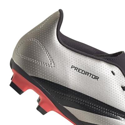 adidas Predator Club Gras / Kunstgras Voetbalschoenen (MG) Zilver Zwart Roze - thumbnail