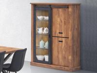 Vitrinekast ELONI 3 deuren acacia - thumbnail