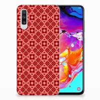 Samsung Galaxy A70 | TPU bumper | Batik Rood - thumbnail