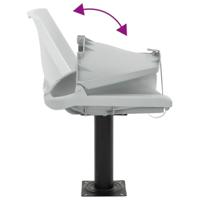 VidaXL 4-delige bootstoelenset inklapbaar 48x51x41 cm grijs - thumbnail