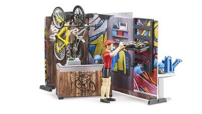 Bruder bworld fietsenwinkel speelfiguur (63120)