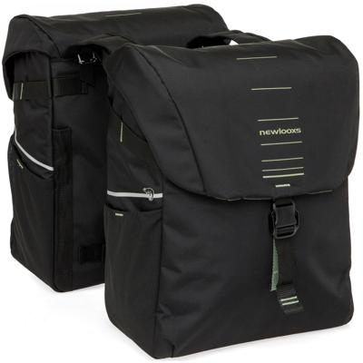 Newlooxs New looxs dubbele tas vigo 40l polyester zwart/groen