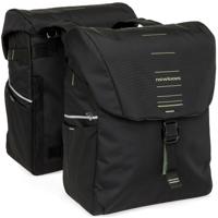 Newlooxs New looxs dubbele tas vigo 40l polyester zwart/groen - thumbnail