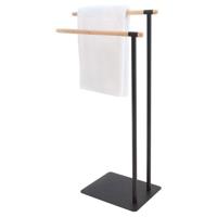 Handdoekrek vrijstaand Sealskin Brix Zwart - thumbnail