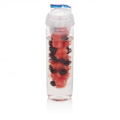 Blauwe water fles met infuser - 500 ml