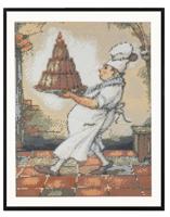 Grafix diamond painting anton pieck bakker 40x50cm - thumbnail