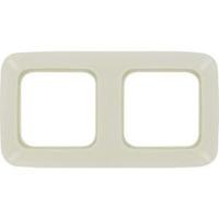 Busch-Jaeger 2-voudig afdekraam crèmewit 2512-212 - thumbnail