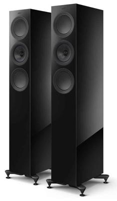KEF R5 meta zuilspeaker (perpaar) - zwart hoogglans