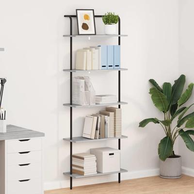 Boekenkast Grijs sonoma 60 x 24 x 168 cm Bewerkt hout