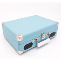 GPO SOHOBLU - Retro platenspeler - kofferplatenspeler - met ingebouwde speakers - lichtblauw - thumbnail